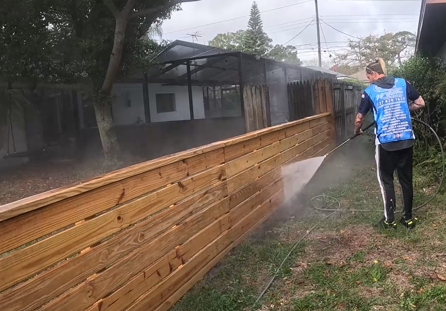 fence pressure washing in clearwater fl 2024